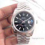 (EW) Copy SWISS 3235 Rolex DateJust II Black Dial Ss 41mm Watch